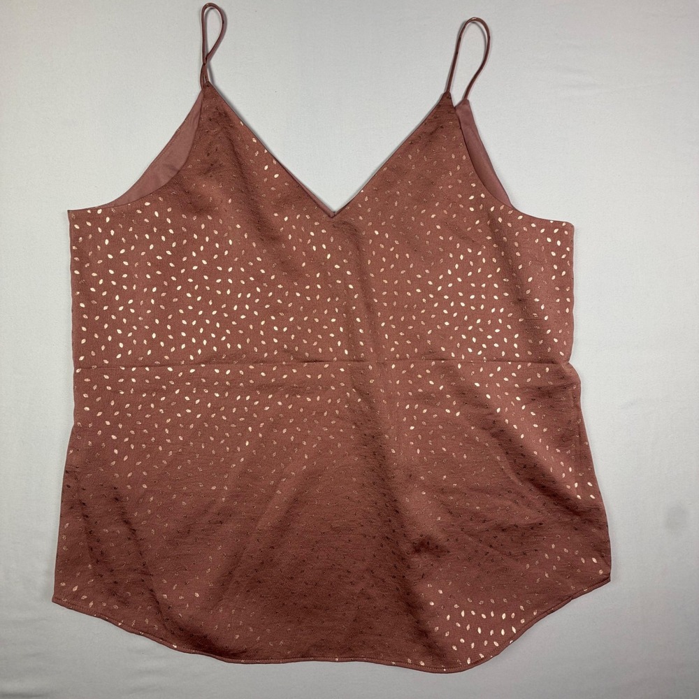 Express NWT Camisole Metallic Foil Dot V-Neck Strappy Feminine Glam Evening Wear